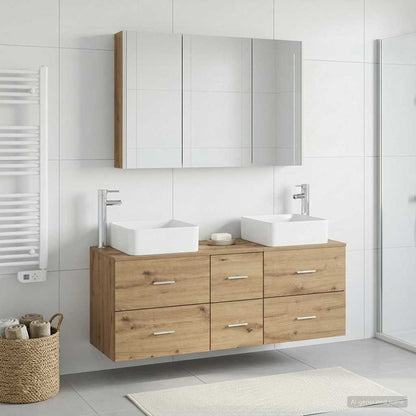 Bathroom Furniture Set 4 pcs Artisan Oak
