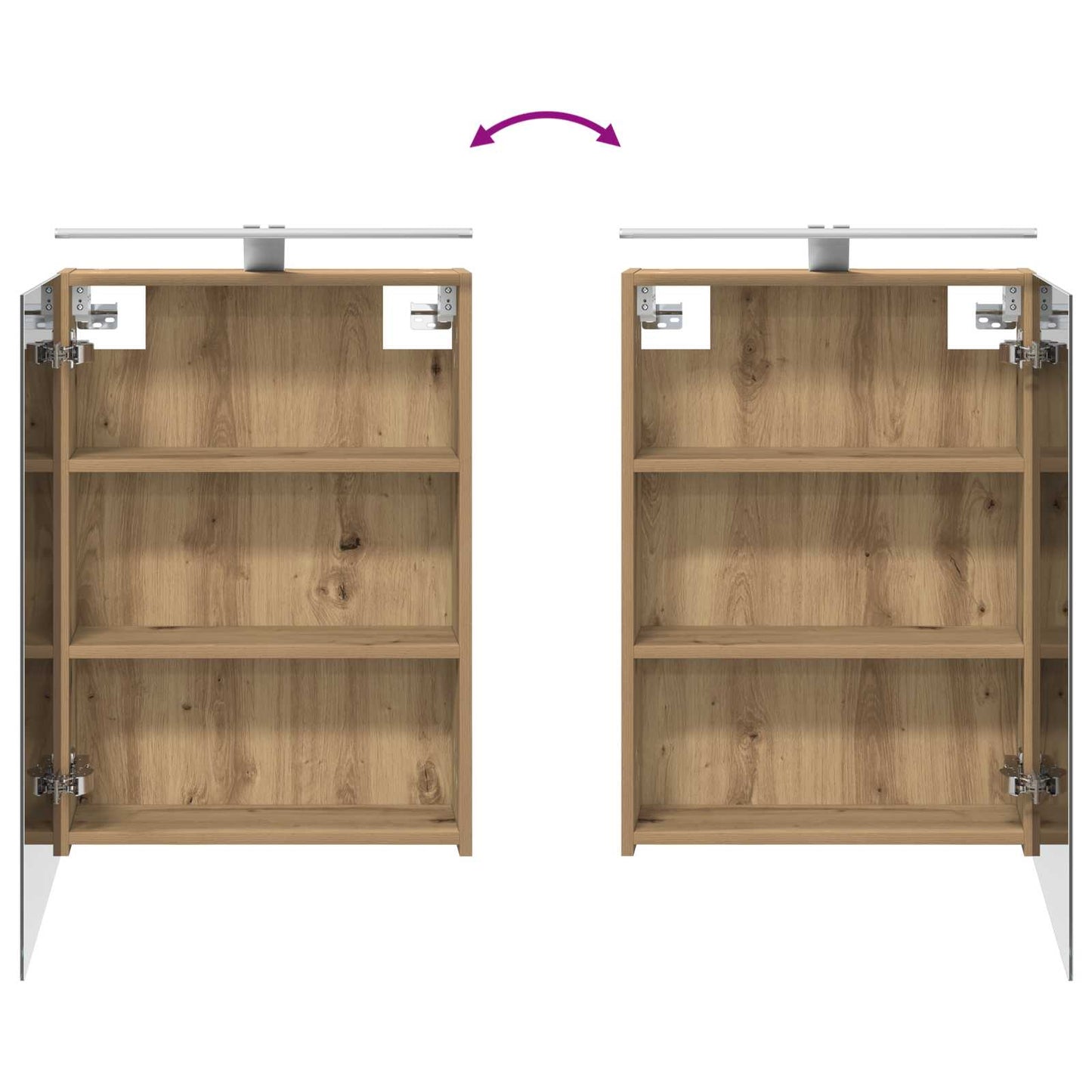 Bathroom Furniture Set 5 pcs Artisan Oak