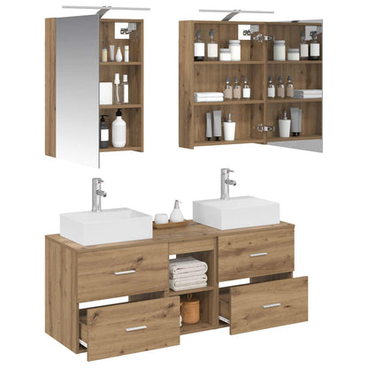 Bathroom Furniture Set 5 pcs Artisan Oak