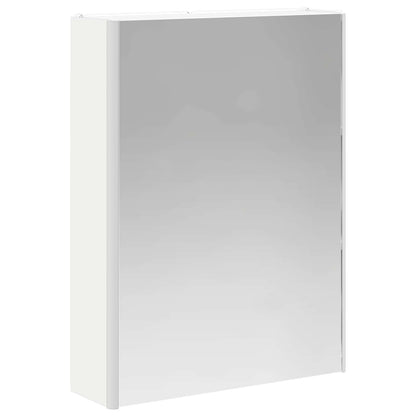 Bathroom Furniture Set 5 pcs White Engineered Wood and Glass