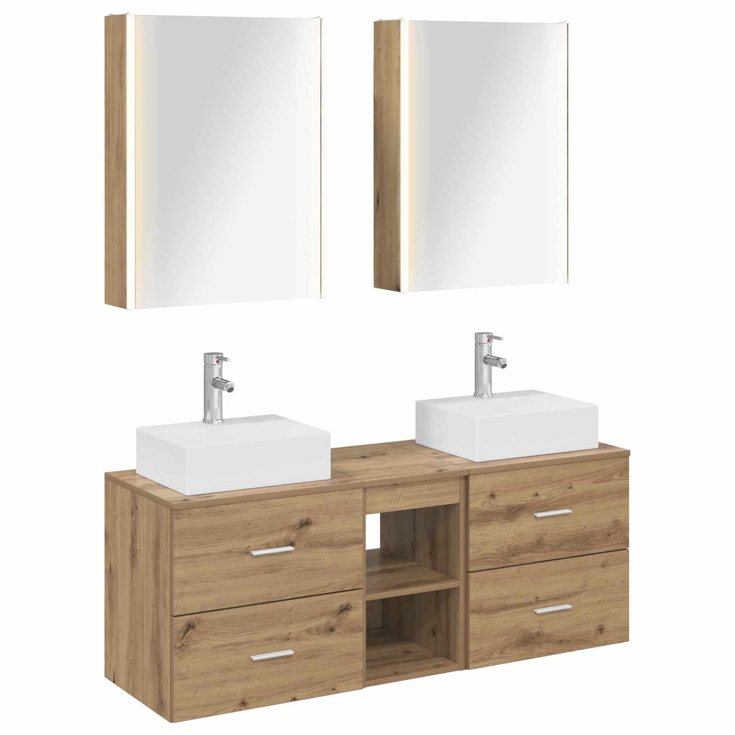 Bathroom Furniture Set 5 pcs Artisan Oak