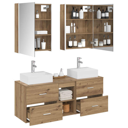 Bathroom Furniture Set 5 pcs Artisan Oak