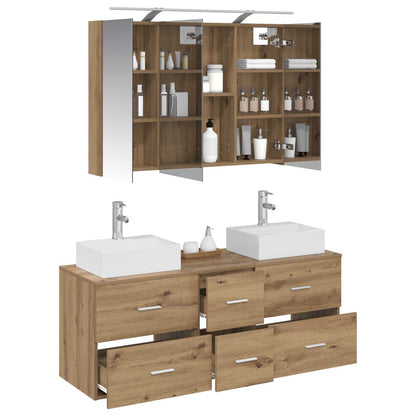 Bathroom Furniture Set 4 pcs Artisan Oak