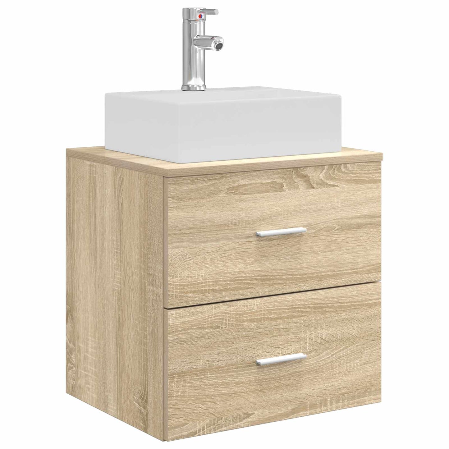 Bathroom Furniture Set 4 pcs Sonoma Oak