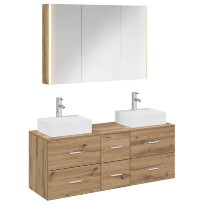 Bathroom Furniture Set 4 pcs Artisan Oak