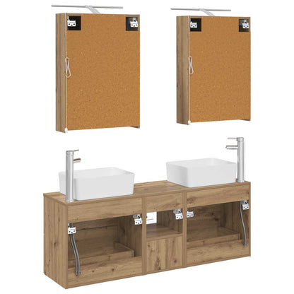 Bathroom Furniture Set 5 pcs Artisan Oak