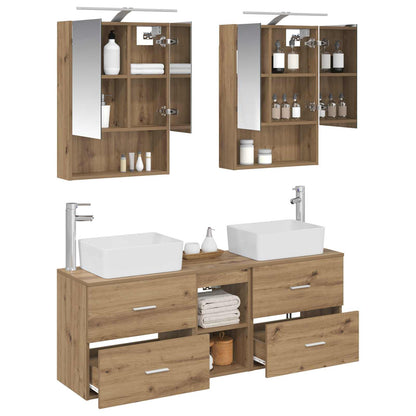 Bathroom Furniture Set 5 pcs Artisan Oak
