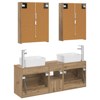 Bathroom Furniture Set 5 pcs Artisan Oak