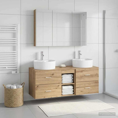 Bathroom Furniture Set 4 pcs Artisan Oak