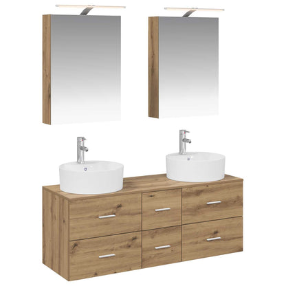 Bathroom Furniture Set 5 pcs Artisan Oak
