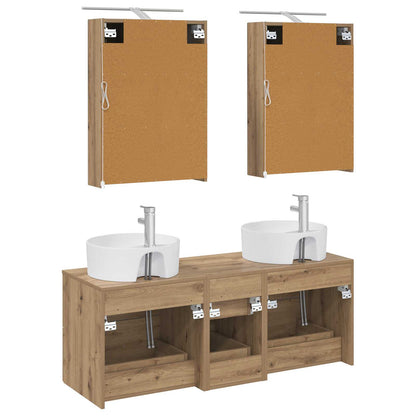 Bathroom Furniture Set 5 pcs Artisan Oak