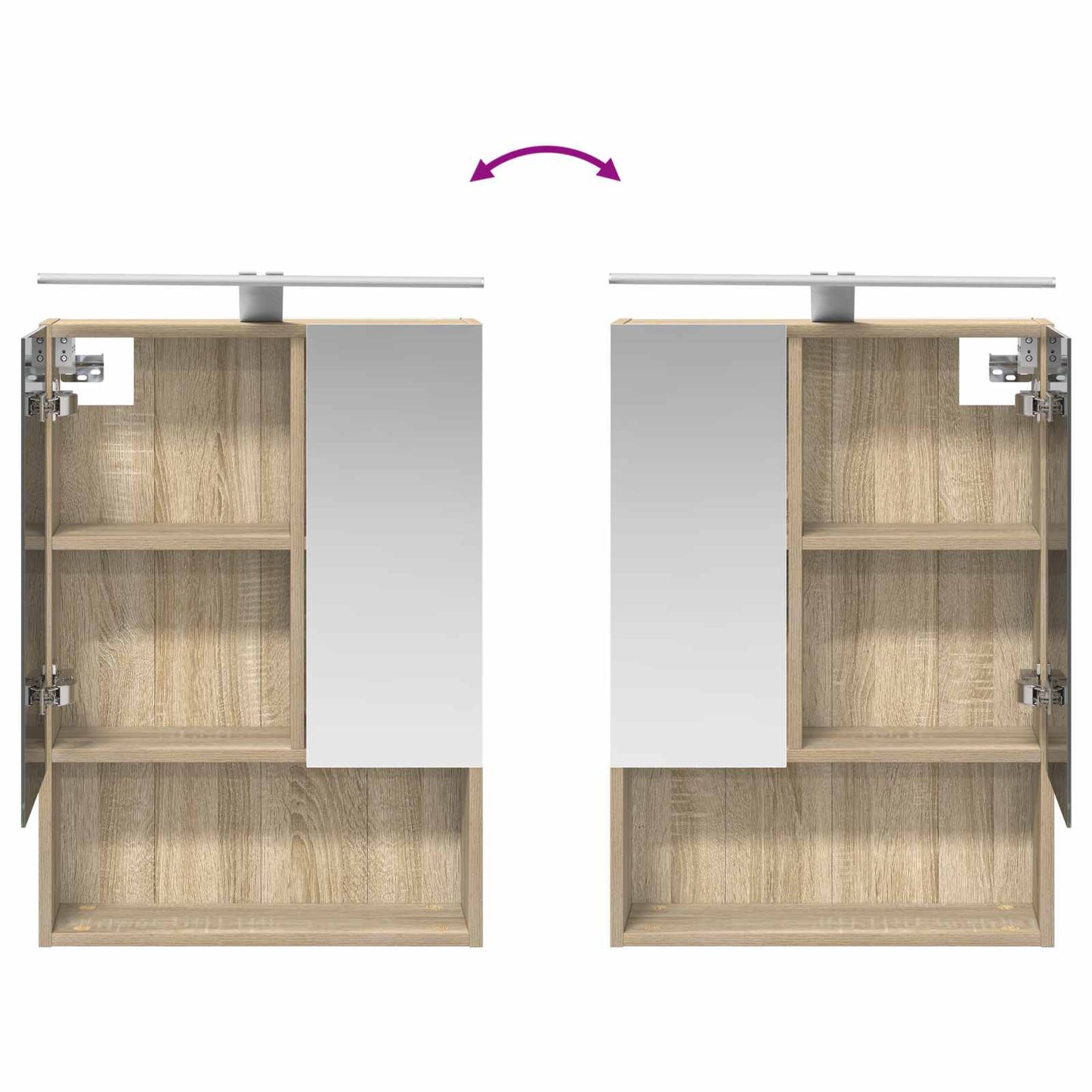 Bathroom Furniture Set 5 pcs Sonoma Oak