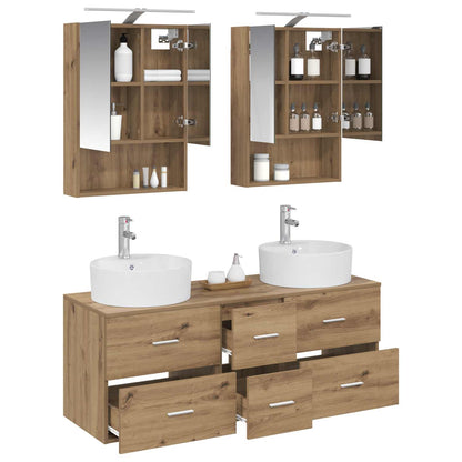Bathroom Furniture Set 5 pcs Artisan Oak