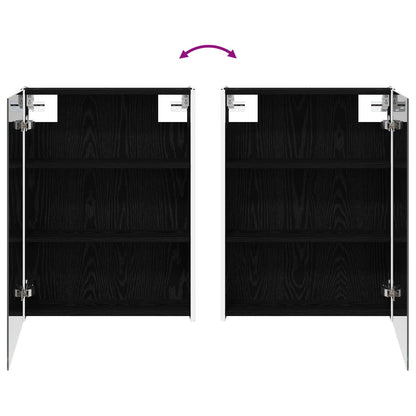 Bathroom Furniture Set 5 pcs Black Oak