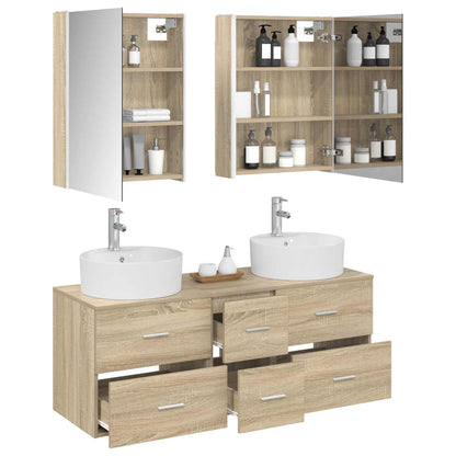 Bathroom Furniture Set 5 pcs Sonoma Oak