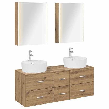 Bathroom Furniture Set 5 pcs Artisan Oak