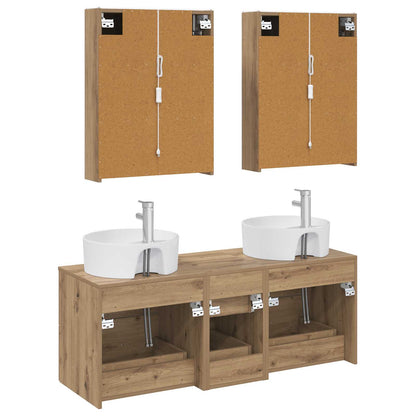 Bathroom Furniture Set 5 pcs Artisan Oak