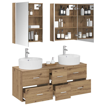 Bathroom Furniture Set 5 pcs Artisan Oak