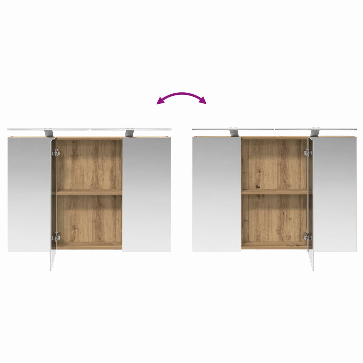 Bathroom Furniture Set 4 pcs Artisan Oak