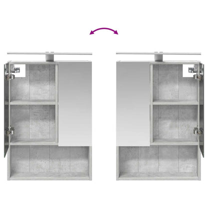 Bathroom Furniture Set 5 pcs Concrete Grey