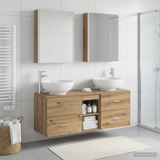 Bathroom Furniture Set 5 pcs Artisan Oak