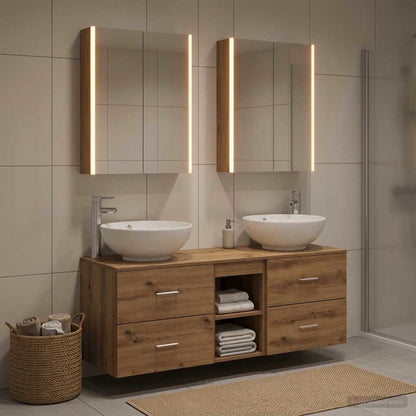 Bathroom Furniture Set 5 pcs Artisan Oak