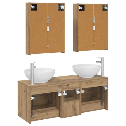 Bathroom Furniture Set 5 pcs Artisan Oak