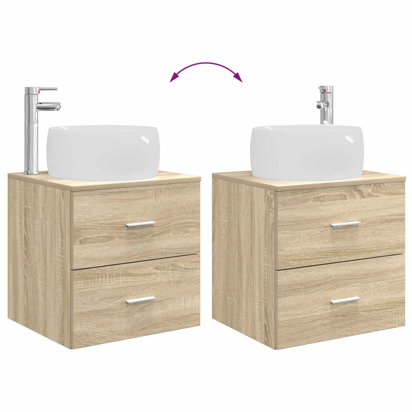 Bathroom Furniture Set 5 pcs Sonoma Oak