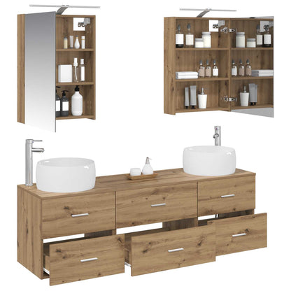 Bathroom Furniture Set 5 pcs Artisan Oak