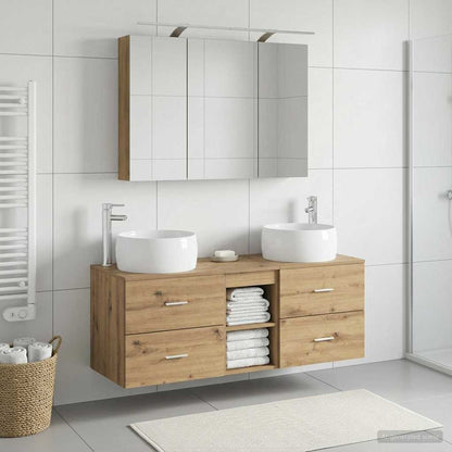 Bathroom Furniture Set 4 pcs Artisan Oak