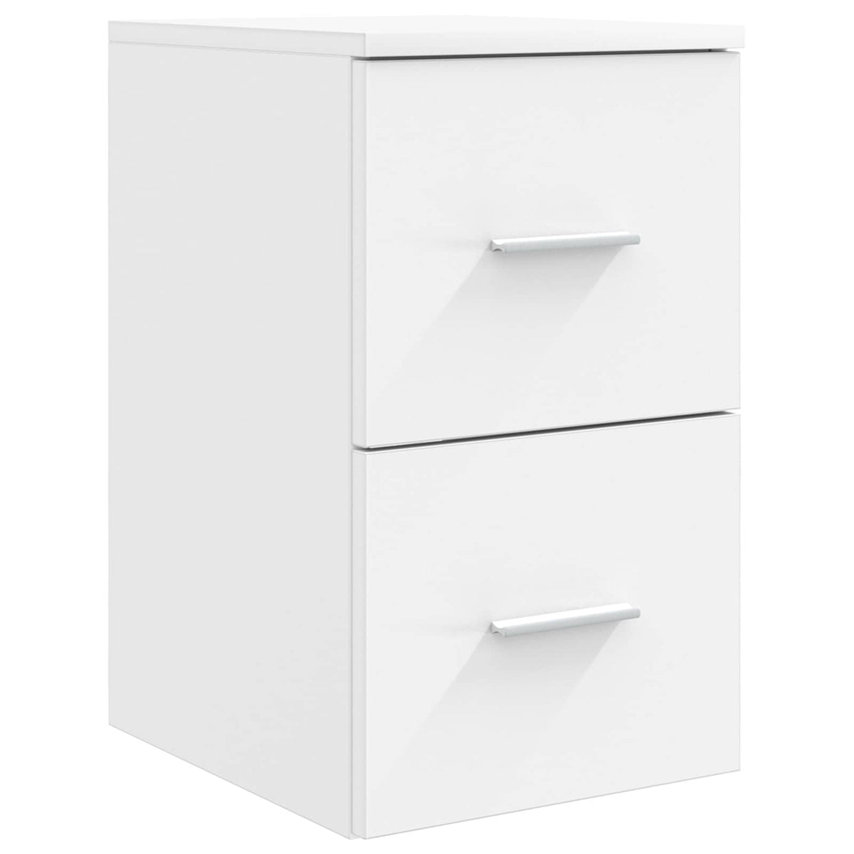 Bathroom Furniture Set 5 pcs White Engineered Wood and Glass