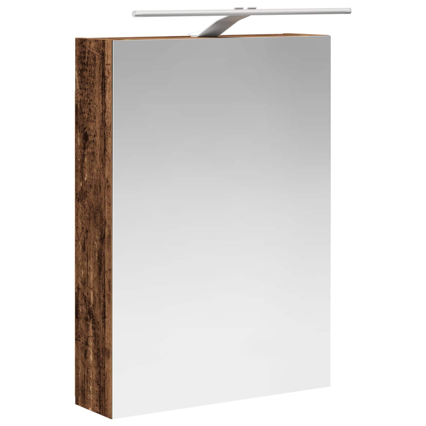 Bathroom Furniture Set 5 pcs Old Wood Engineered Wood and Glass