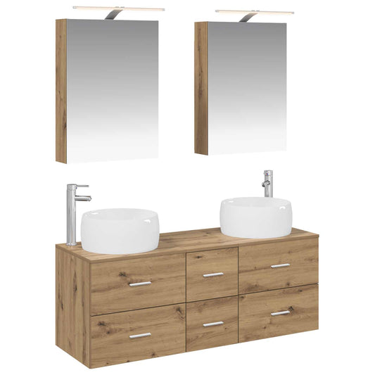Bathroom Furniture Set 5 pcs Artisan Oak