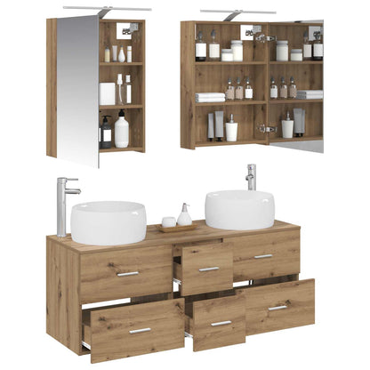 Bathroom Furniture Set 5 pcs Artisan Oak