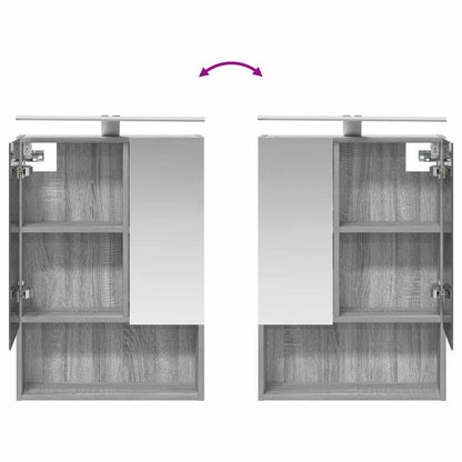 Bathroom Furniture Set 5 pcs Grey Sonoma