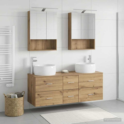 Bathroom Furniture Set 5 pcs Artisan Oak
