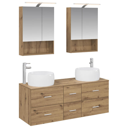 Bathroom Furniture Set 5 pcs Artisan Oak