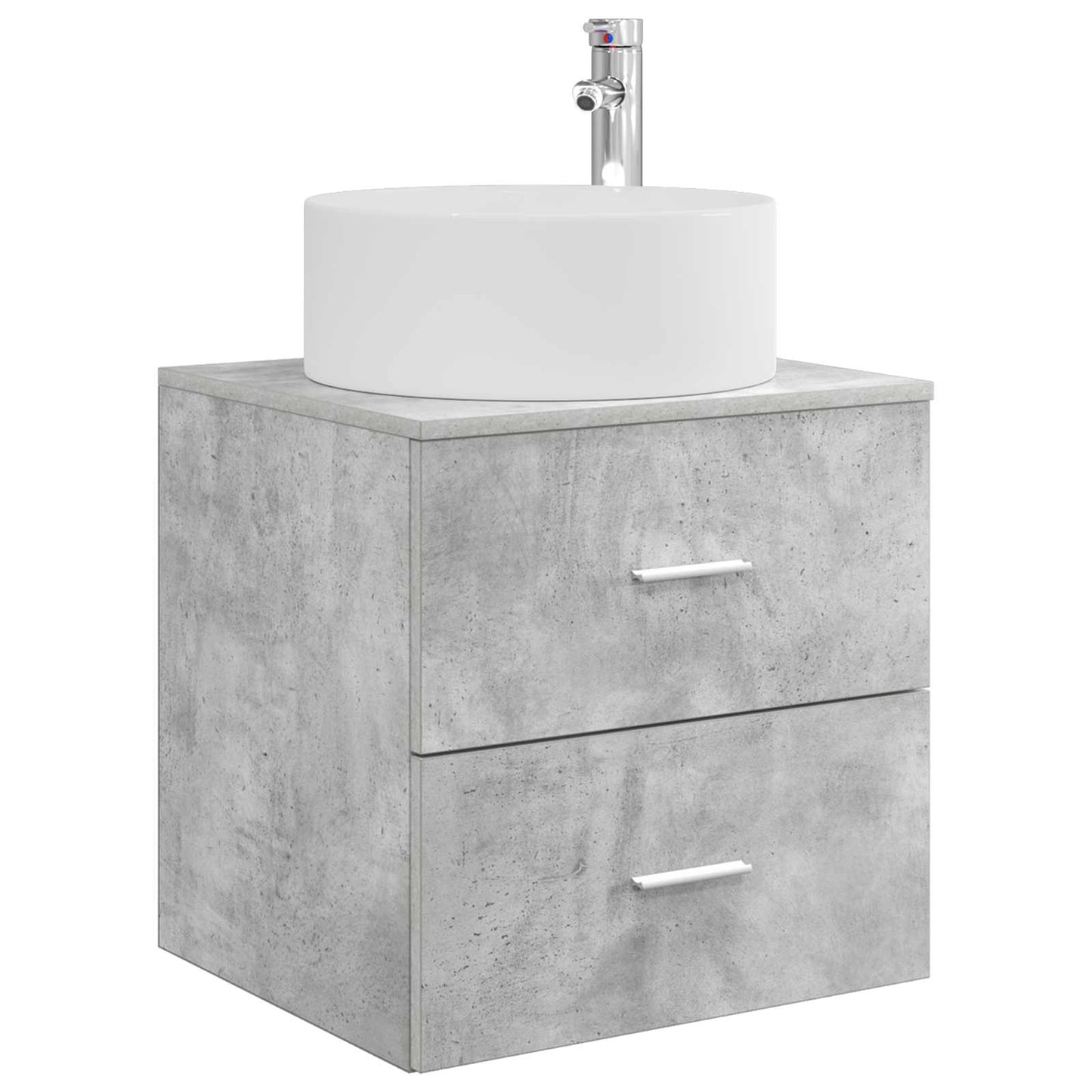 Bathroom Furniture Set 4 pcs Concrete Grey