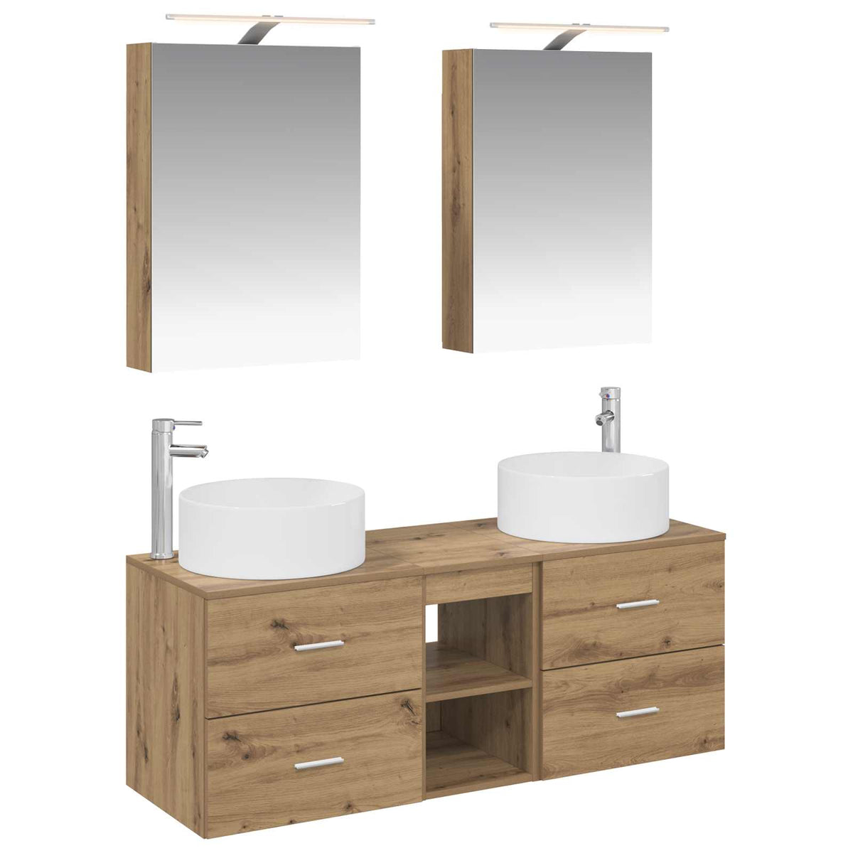 Bathroom Furniture Set 5 pcs Artisan Oak