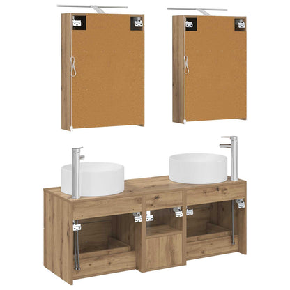 Bathroom Furniture Set 5 pcs Artisan Oak