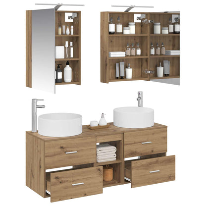 Bathroom Furniture Set 5 pcs Artisan Oak
