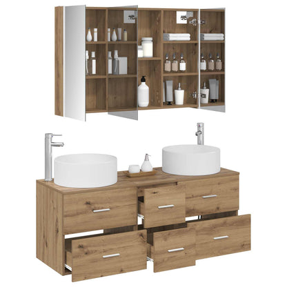 Bathroom Furniture Set 4 pcs Artisan Oak