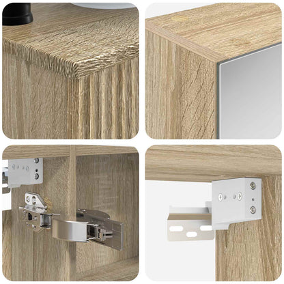 Bathroom Furniture Set 6 pcs Sonoma Oak