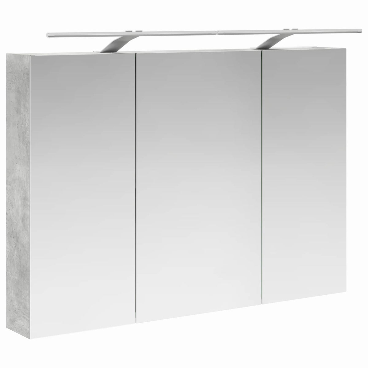 Bathroom Furniture Set 6 pcs Concrete Grey