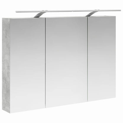Bathroom Furniture Set 6 pcs Concrete Grey