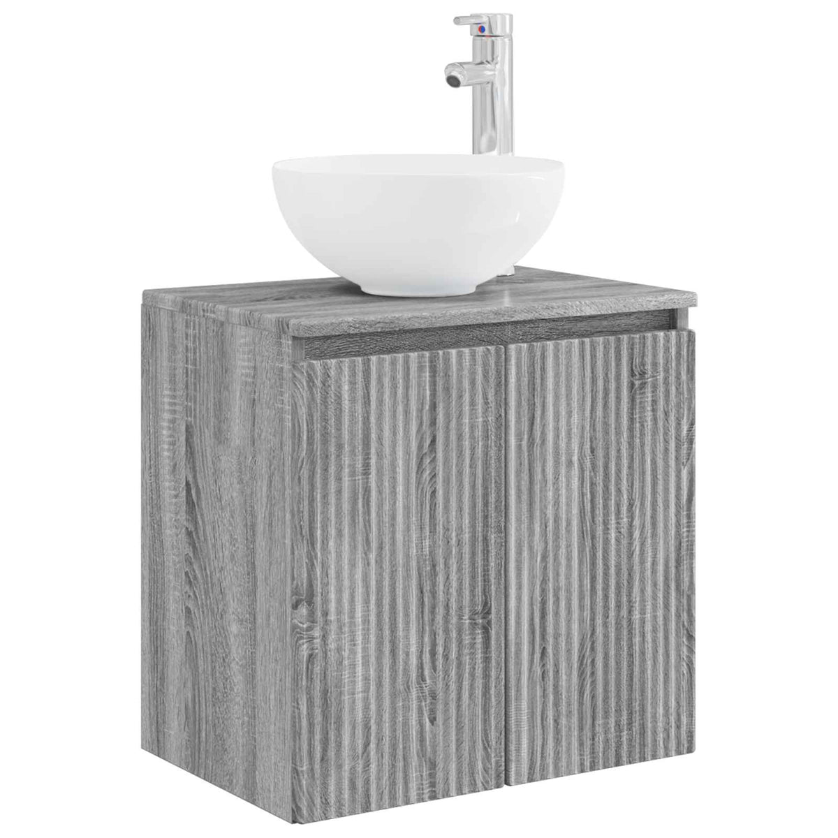 Bathroom Furniture Set 6 pcs Grey Sonoma