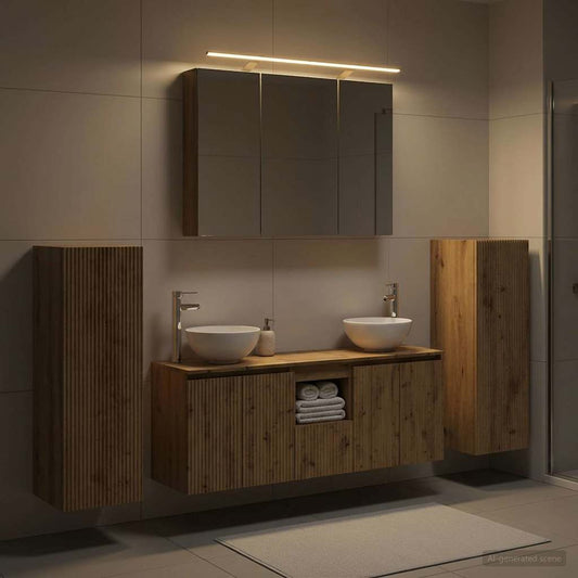 Bathroom Furniture Set 6 pcs Artisan Oak