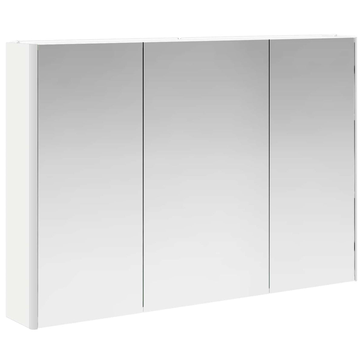 Bathroom Furniture Set 6 pcs White Engineered Wood and Glass
