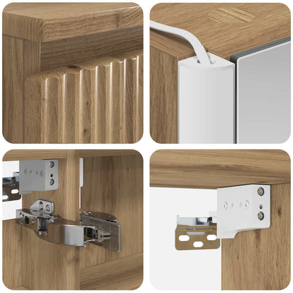 Bathroom Furniture Set 6 pcs Artisan Oak