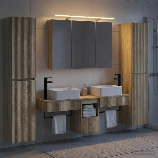 Bathroom Furniture Set 6 pcs Sonoma Oak